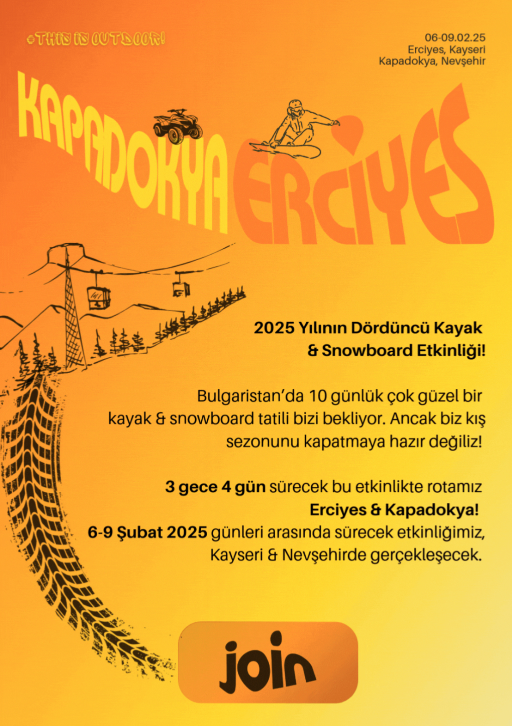 Erciyes Kayak & Kapadokya Etkinliği
