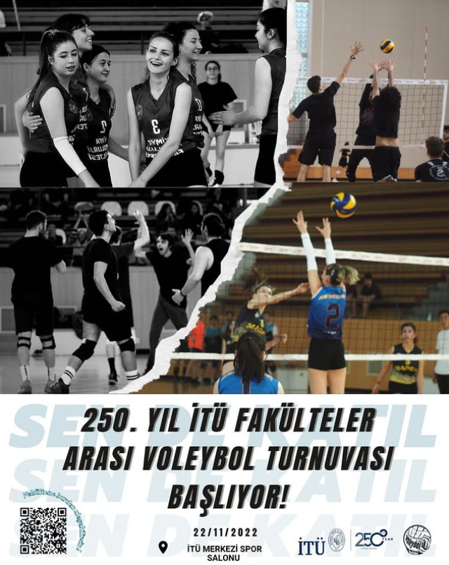 İTÜ 250.Yıl Fakülteler Arası Voleybol Turnuvası Kapak Fotoğrafı