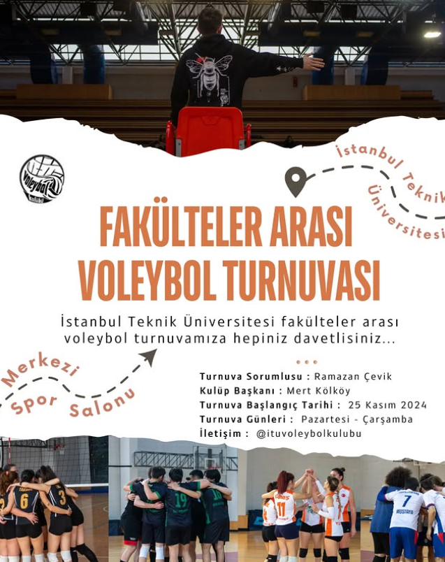 İTÜ Fakülteler Arası Voleybol Turnuvası Kapak Fotoğrafı